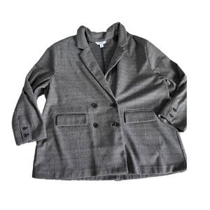 Old Navy plaid double breasted blazer